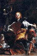 Giuseppe Maria Crespi Count Fulvio Grati oil on canvas